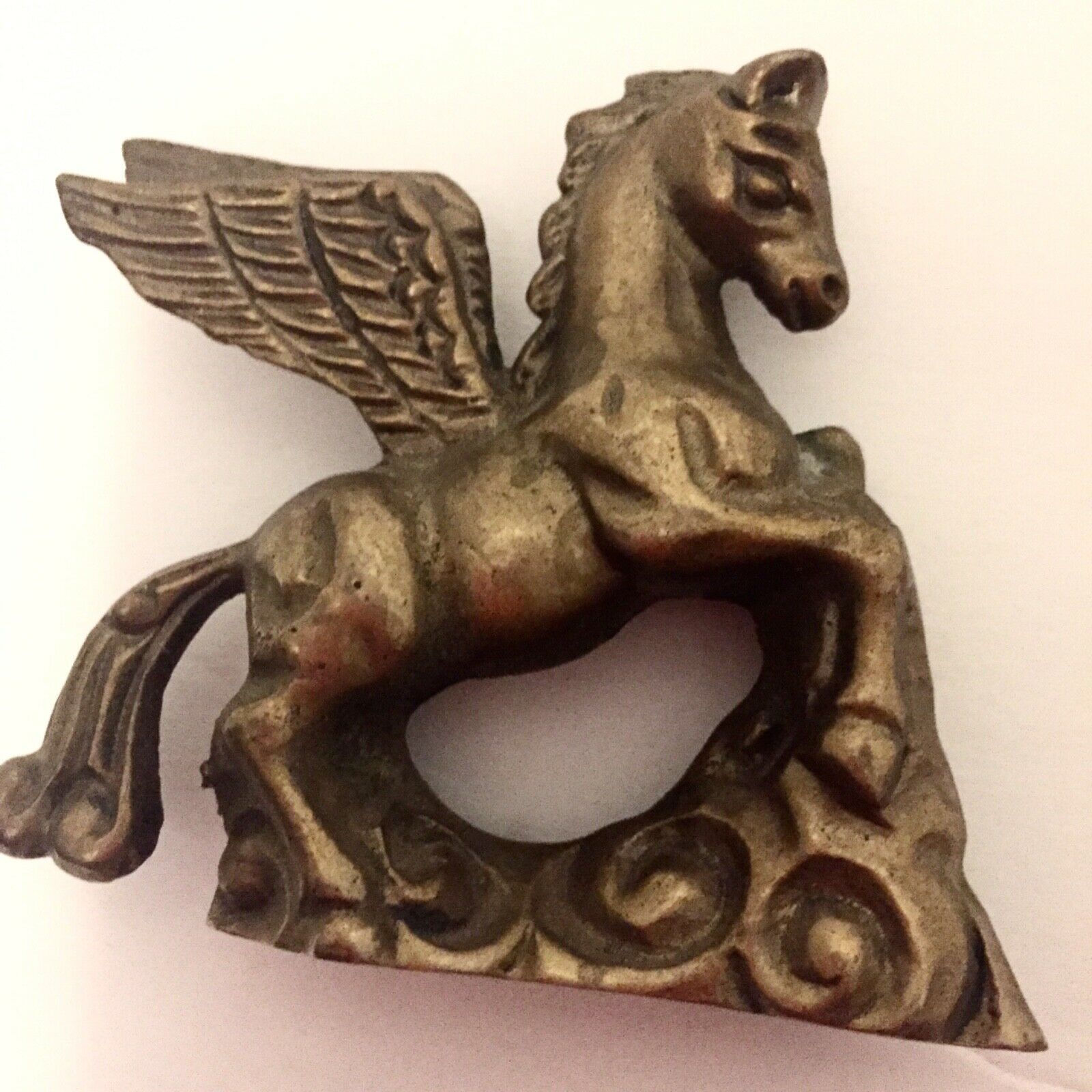 Vintage Brass Pegasus Horse Winged Figurine Decorative Collectible Mini Boho