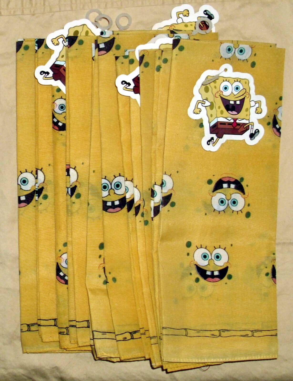 Spongebob Squarepants 11 Pcs Cotton/polyester Scarves With Tags - Only Ones!