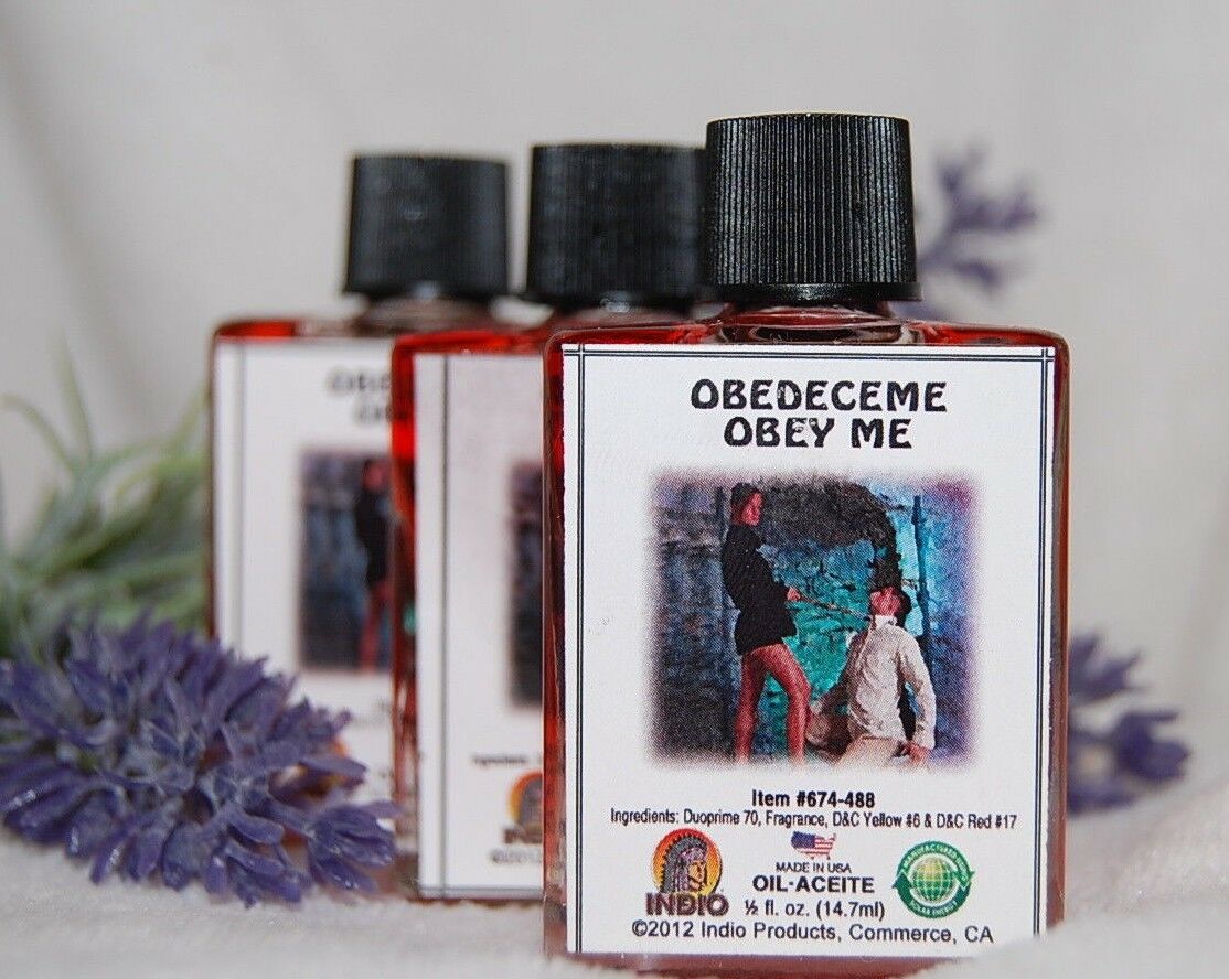 Obey Me Magickal Oil (1) 4drms, Command, Binding, Santeria, Hoodoo, Wicca