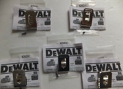 5 Pack Genuine Dewalt Belt Clip Hook  20v Drill Driver N268241 N169778
