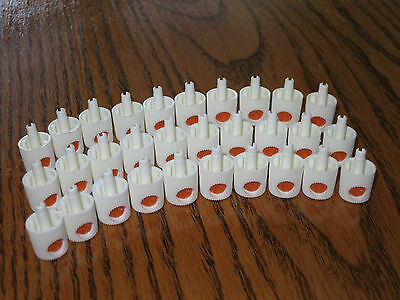 (30) Spray Paint Can Caps! White Rusto Fats Paint Caps - Male Tips - Lot