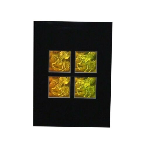 3d Pegasus 4-up 2-channel Hologram Picture Matted, Photopolymer Type Film