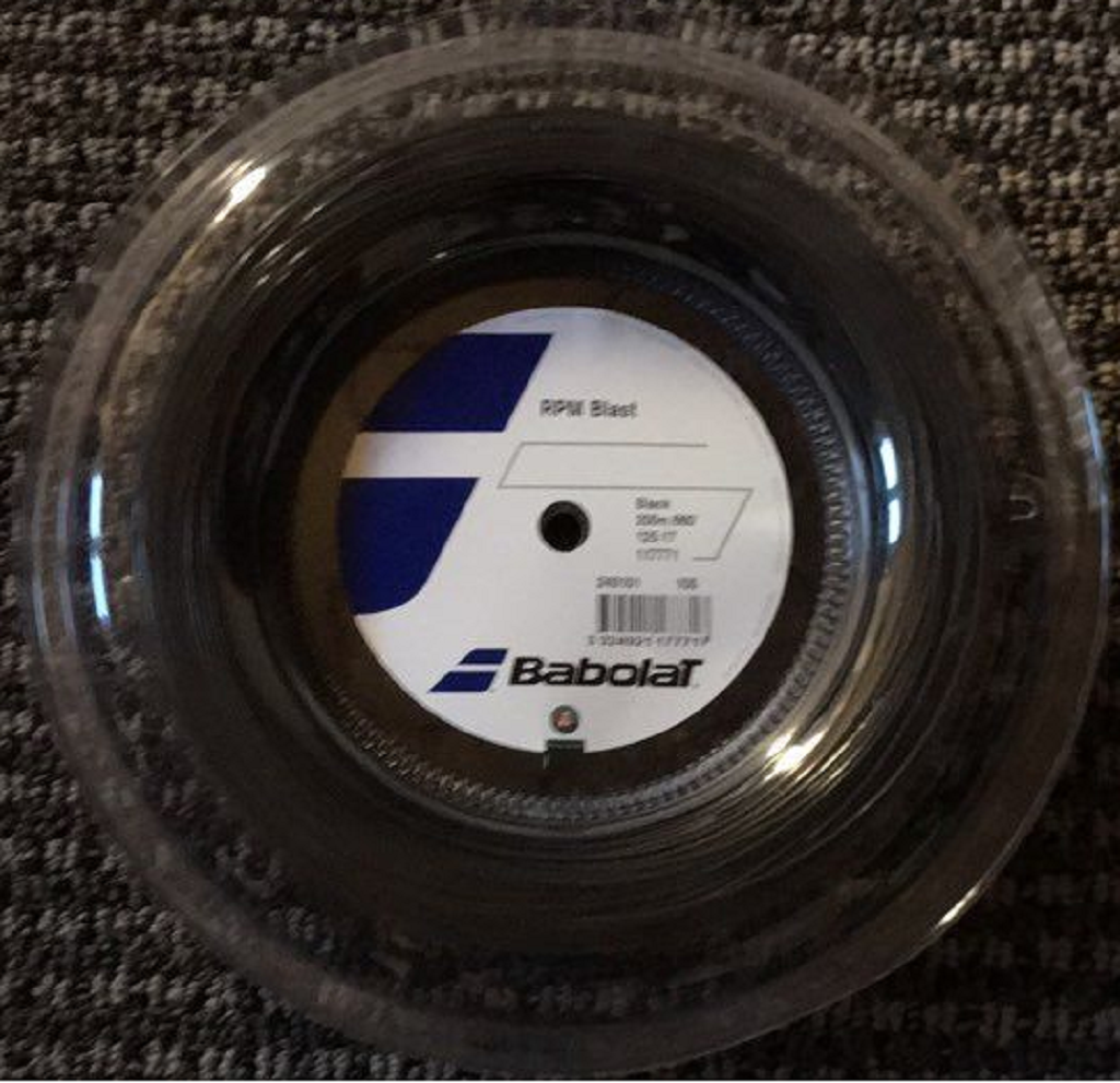 Babolat Rpm Blast 17g 1.25mm 660ft 200m Reel Black Tennis String