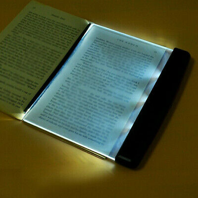 Portable Led Book Light Reading Night Flat Plate Portable Travel Panel Lamp