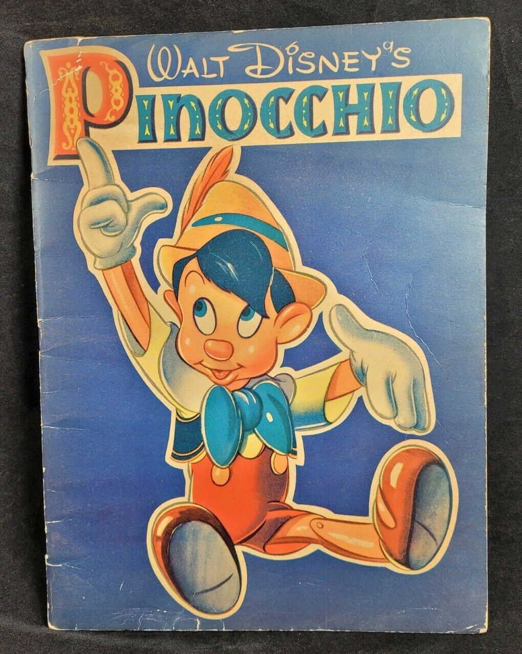 Vintage Walt Disney Pinocchio Large Story And Coloring Book 1939