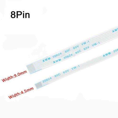 8pin Ffc/fpc Flexible Flat Cable Ribbon 0.5/1.0mm Pitch Awm 20624 Length 6-40cm