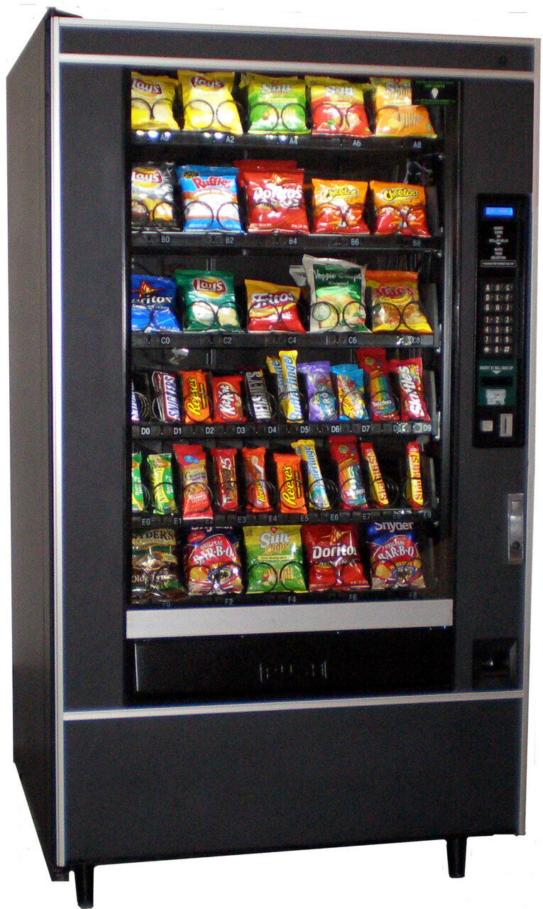 Crane National 147 Refurbished Snack Vending Machine Candy/snacks Free Shipping