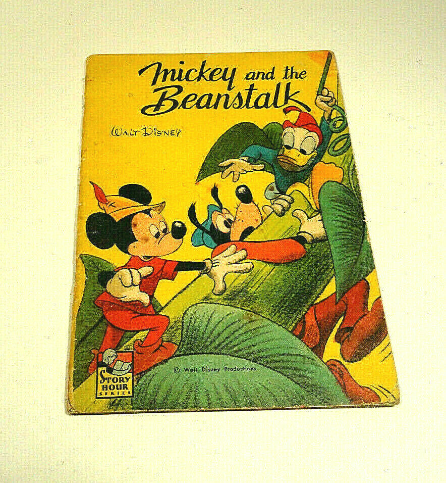 Vintage Walt Disney Mickey And The Beanstalk Book 1948