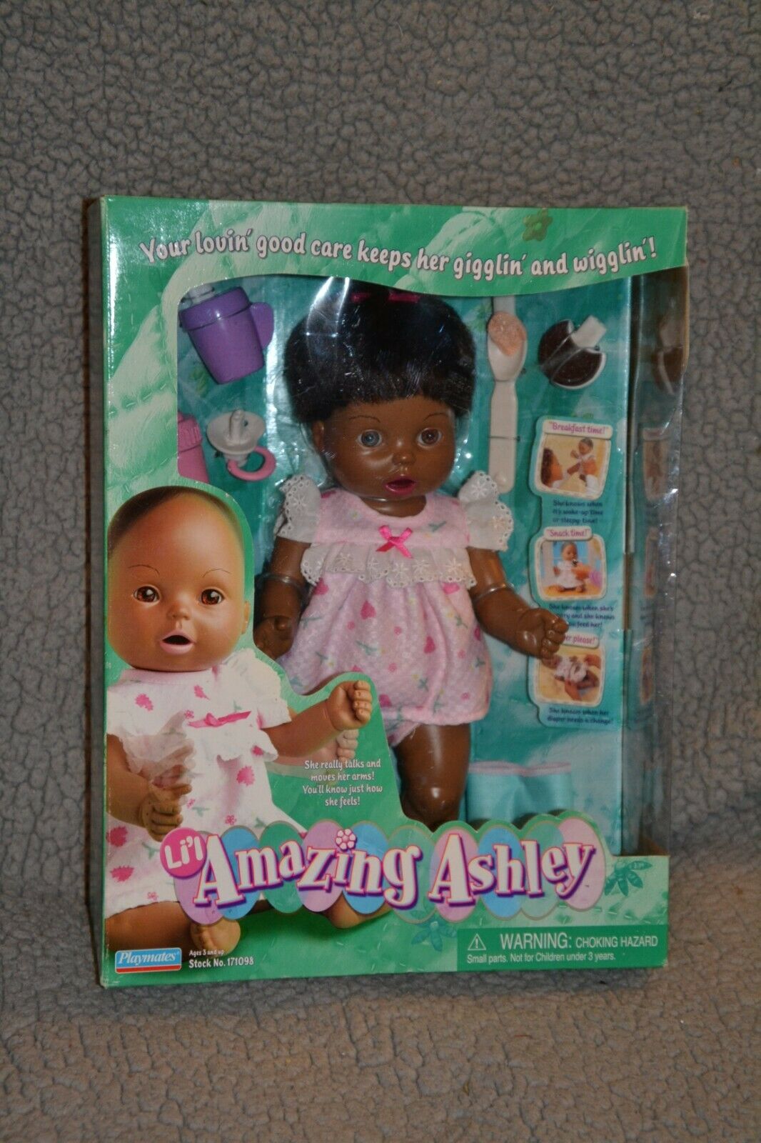 Amazing Ashley 2000 Black African American Interactive Doll Unopened Nrfb
