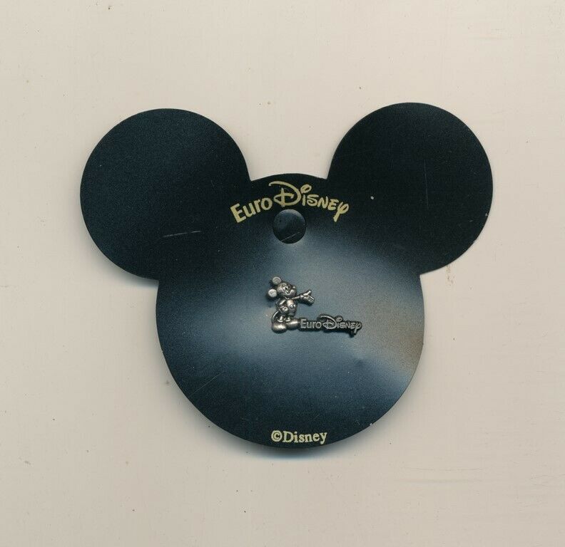 Disneyana-euro Disney- 1 Pewter Pin On Card.