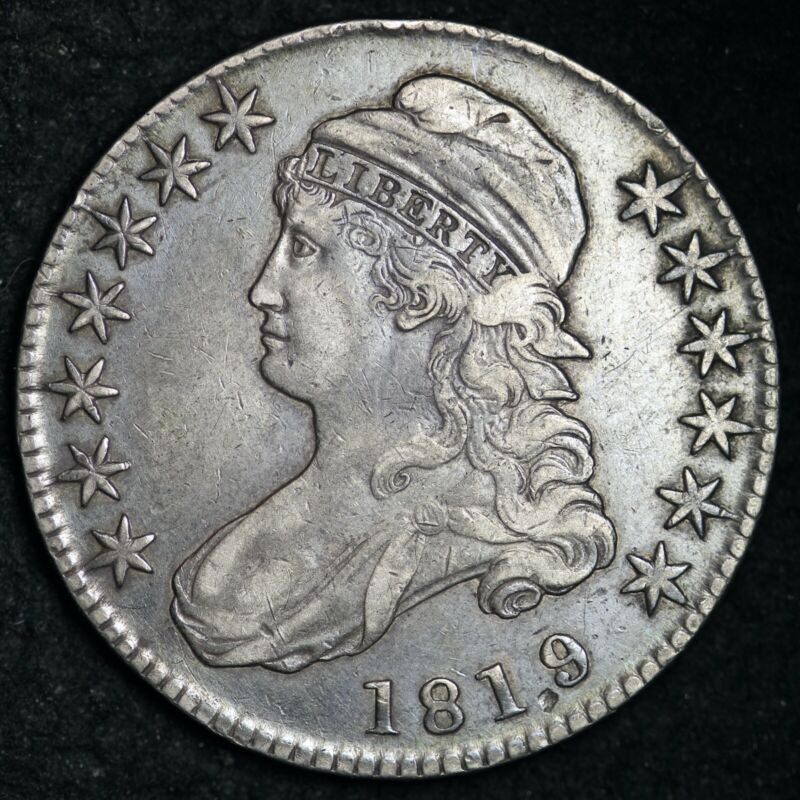 1819 Capped Bust Silver Half Dollar Choice Xf Free Shipping E322 Acmm