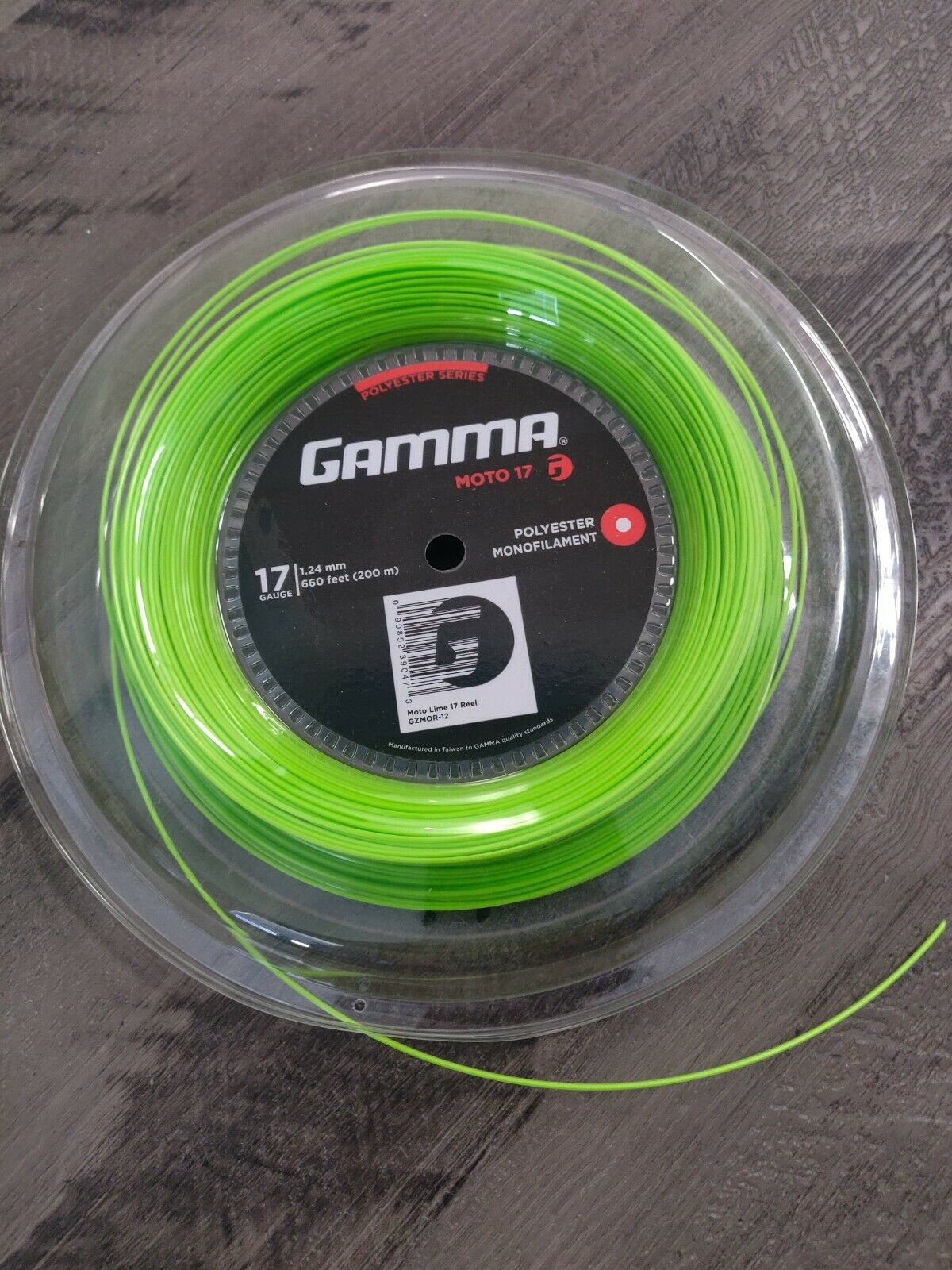 Gamma Sports Amp Moto 17g String - Green- 40 Feet String Set