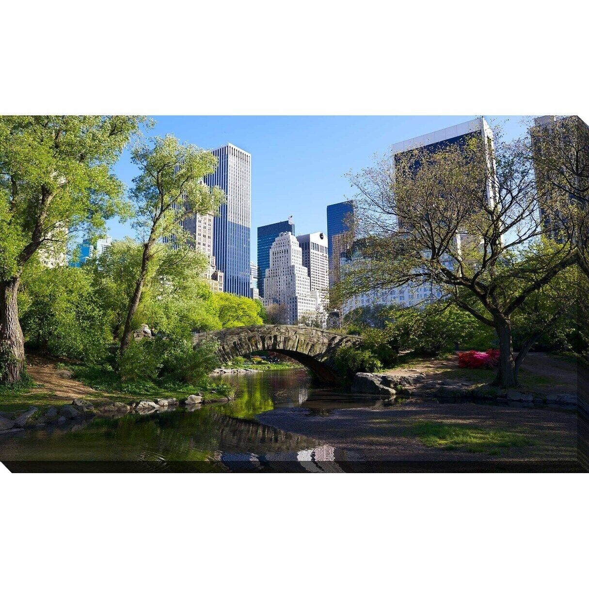 "central Park, Nyc" Framed Print On Canvas  Oversized