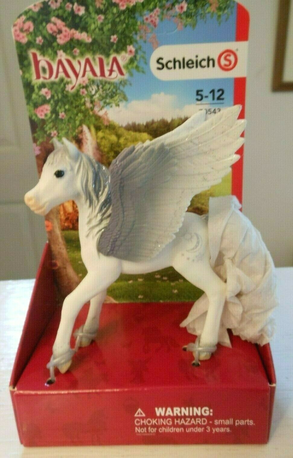 Schleich #70543 Bayala Pegasus Grey/white Foal Model  Figurine Nip 1:20 Scale
