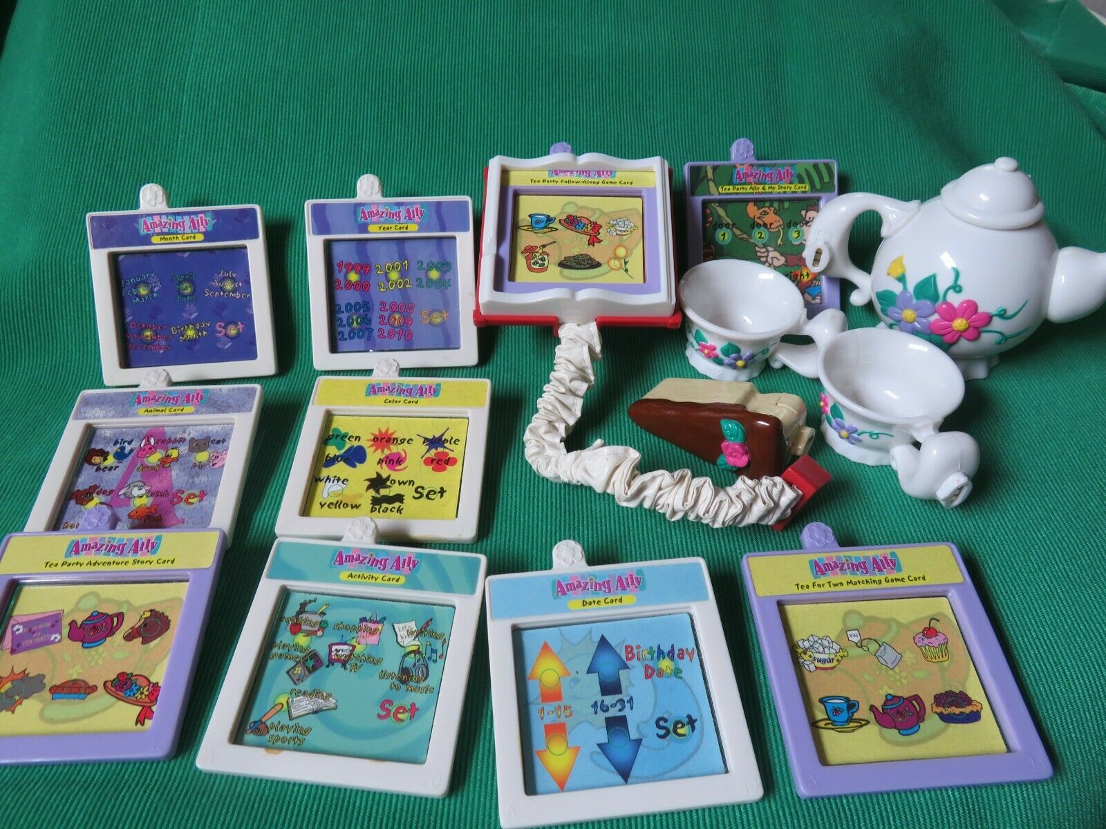 Amazing Ally Doll Interactive Book Teapot Teacups Cake Cartridges  Lot