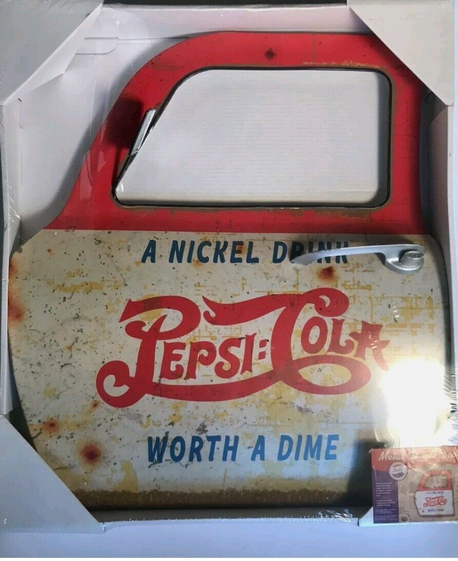 Pepsi Cola Metal Truck Door Sign New In Box