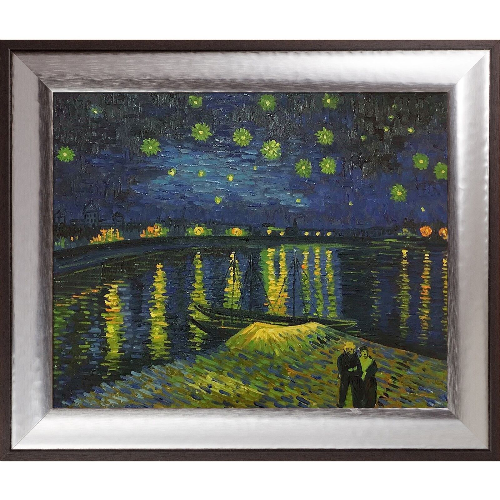 Vincent Van Gogh 'starry Night Over The Rhone' Hand Painted  Medium