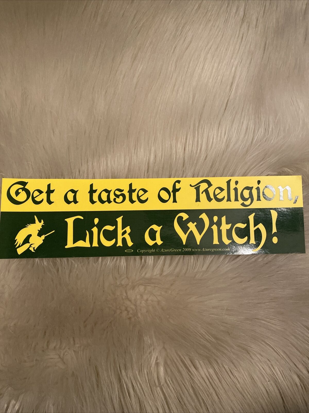 "get A Taste Of Religion, Lick A Witch Bumper Sticker~