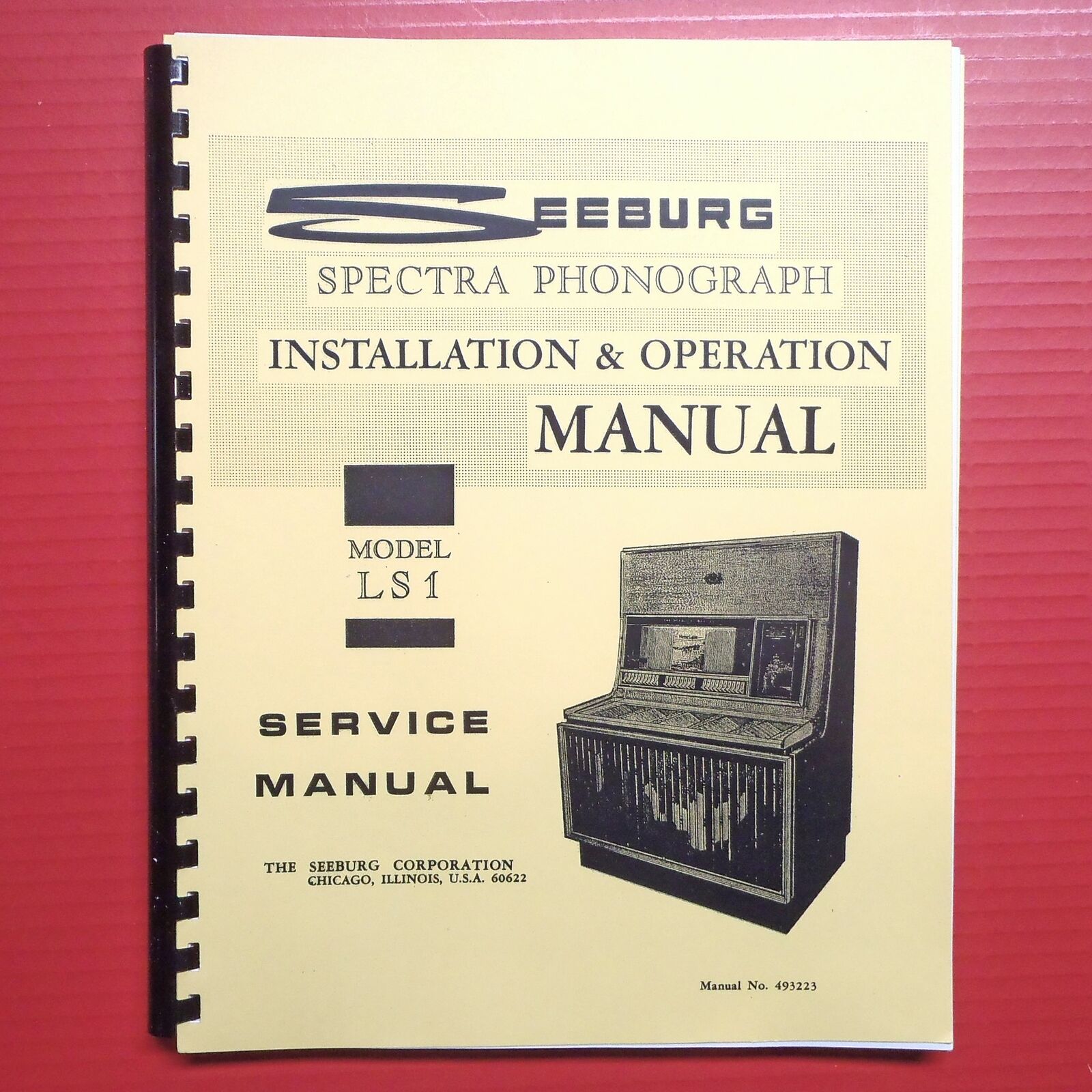 Seeburg Ls1 Spectra Phonograph Jukebox Install, Operation, Parts Service Manuals