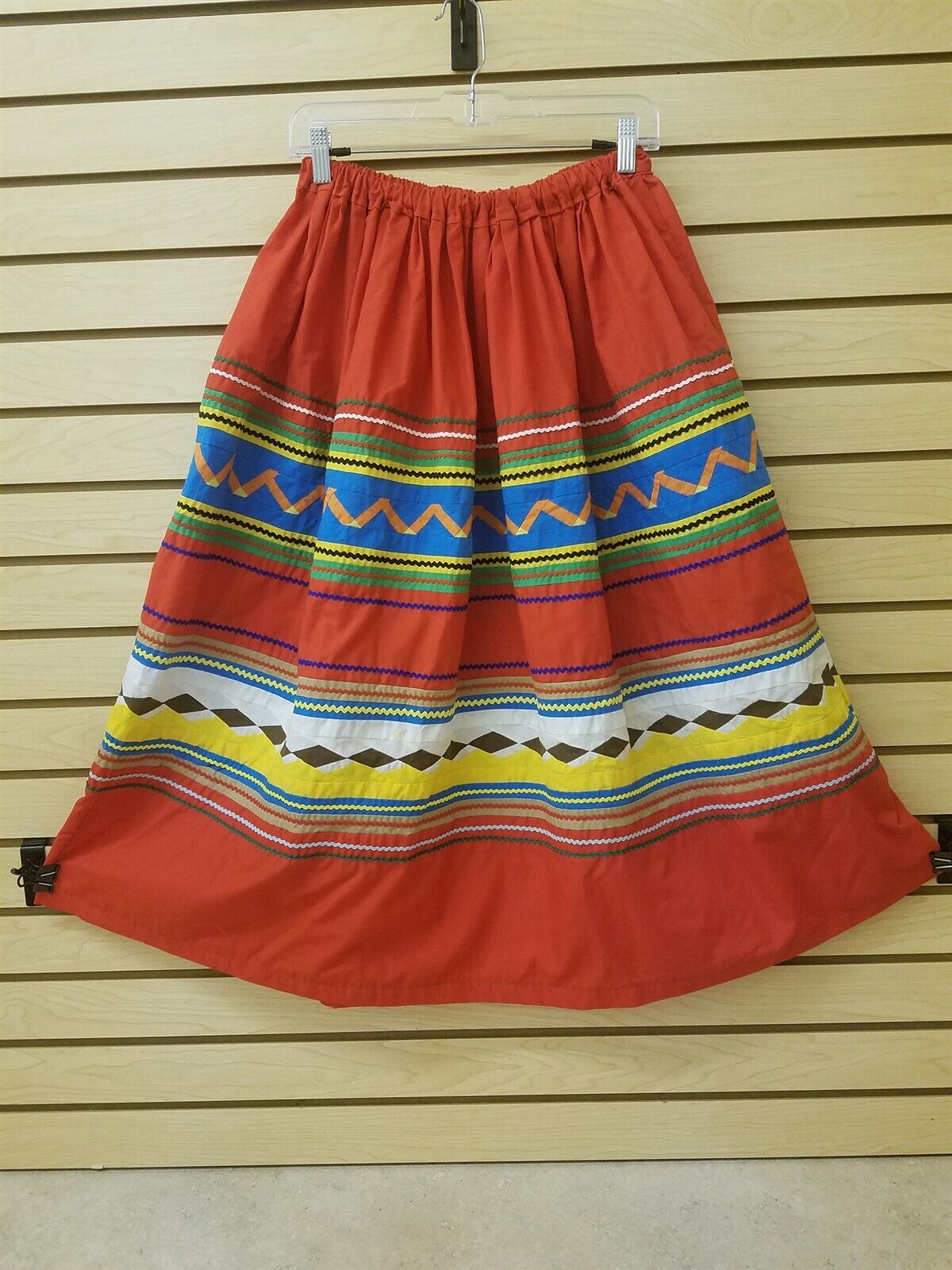 Homemade Extra Large 2 Pattern Seminole Native American Indian Patchwork Skirt