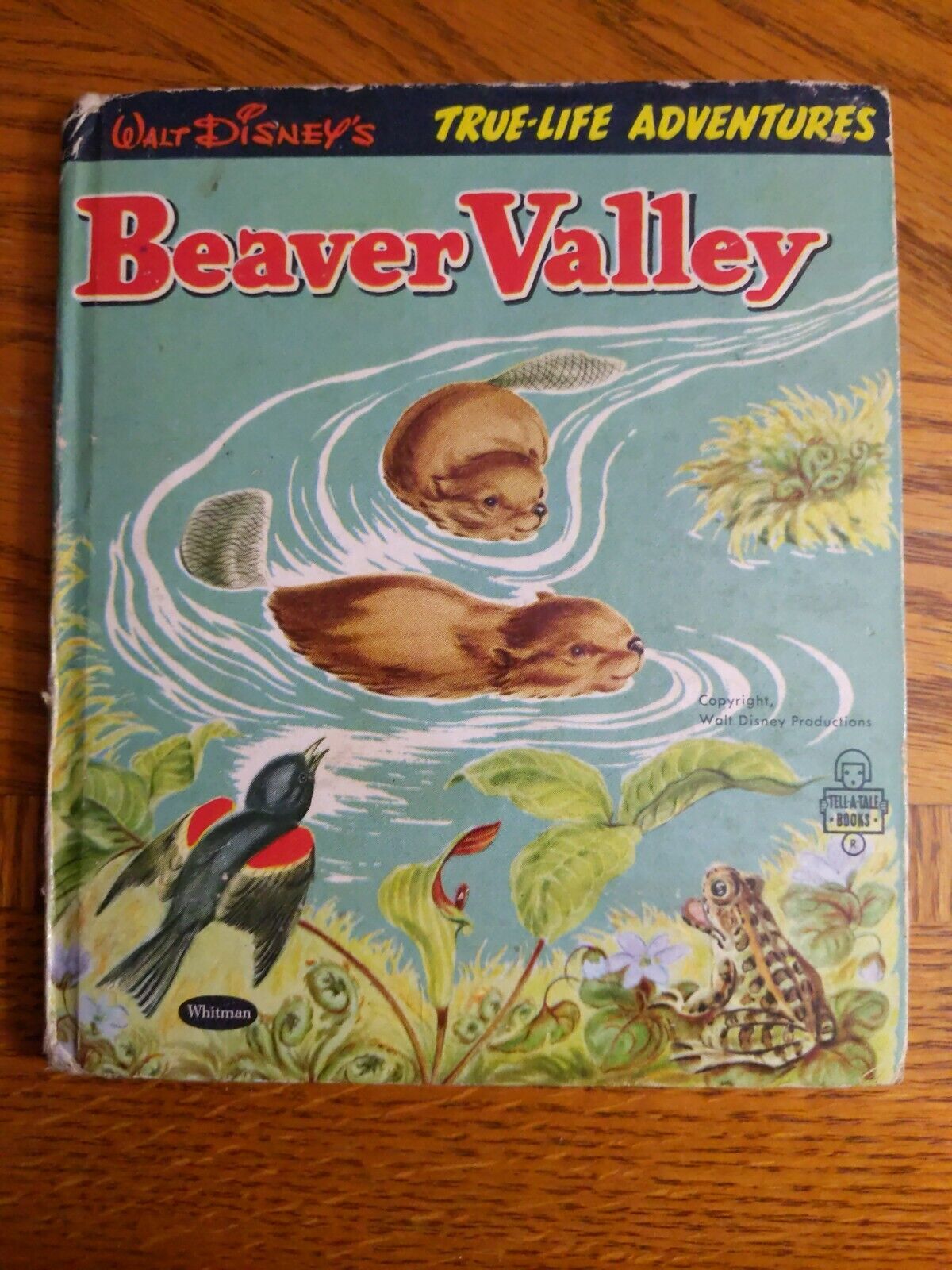 1954 Vintage Whitman Tell-a-tale Walt Disney True-life Adventures Beaver Valley
