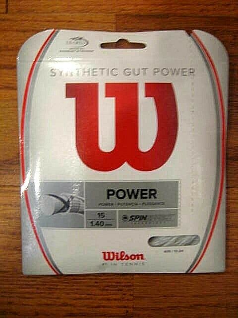 Wilson Synthetic Gut Power Tennis String - 15 Guage