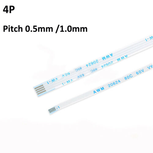 Ffc/fpc Flexible Flat Ribbon Cable 4pin Forward/reverse Pitch 0.5/1.0mm 6cm-40cm