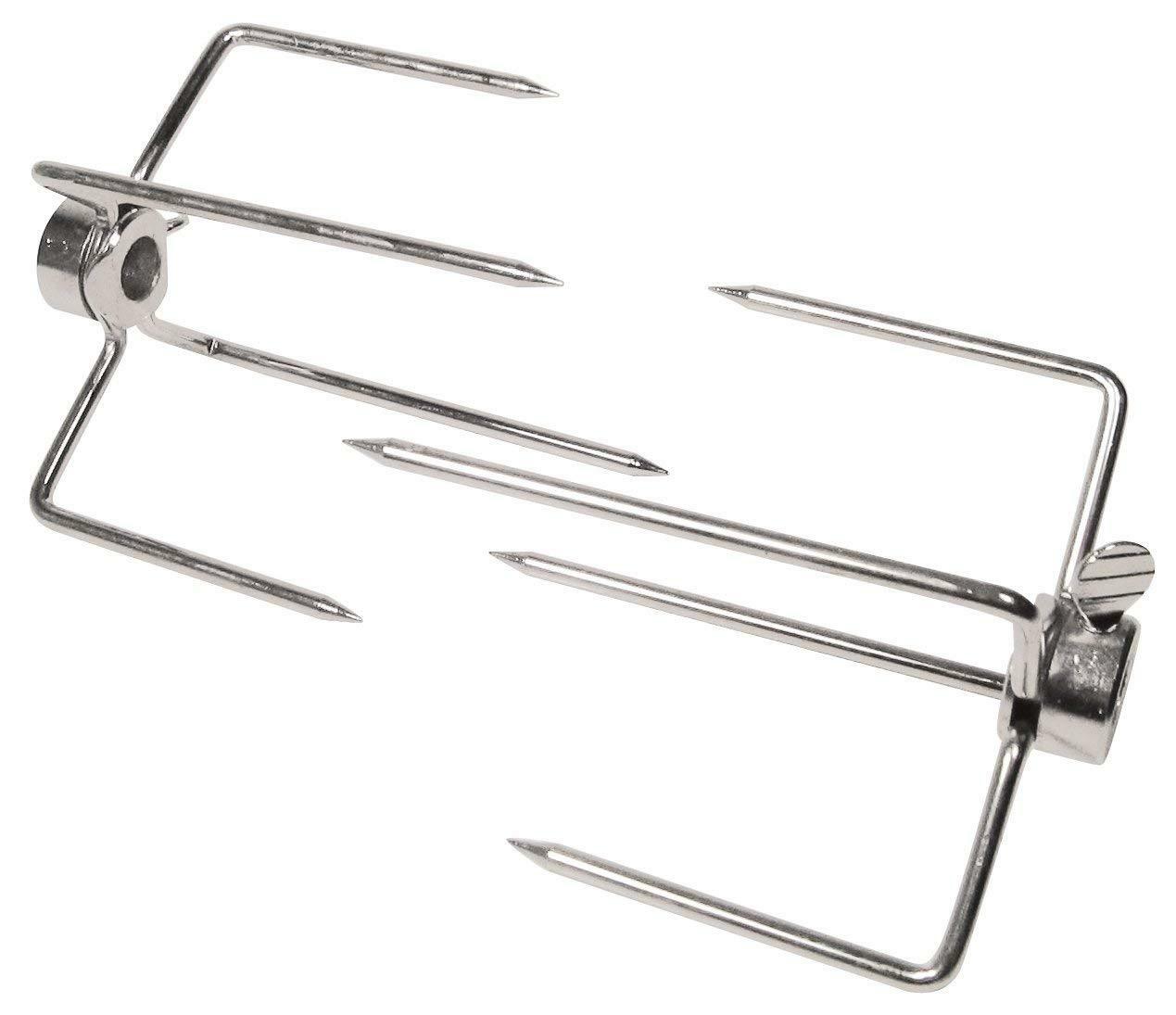 Grillpro 60120 Universal Replacement Rotisserie Meat Forks For 3/8-in Spit Rod