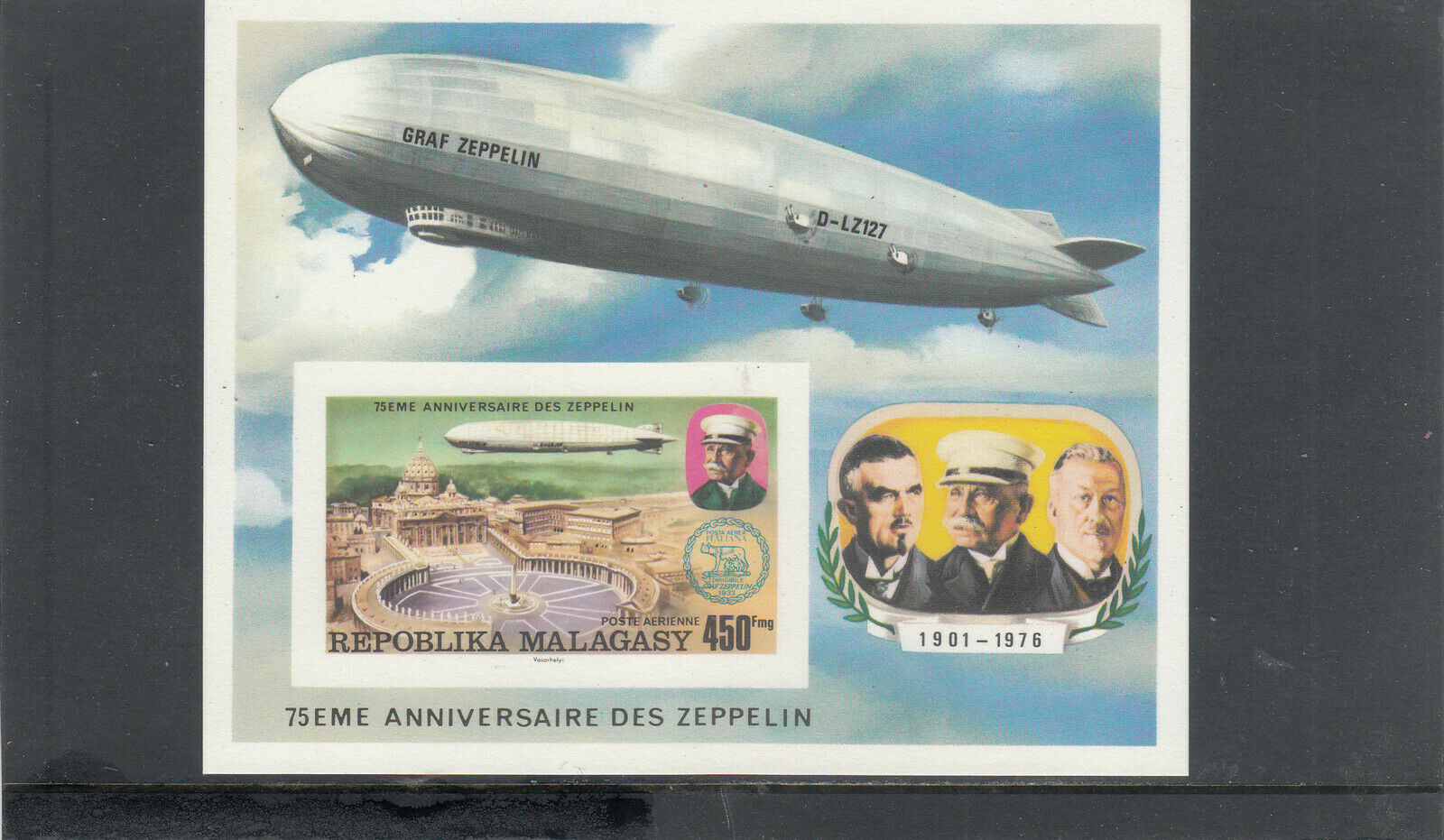 Malagasy Republic C160 Souvenir Sheet Mnh Imperf 2019 Scott Catalogue Value$5.50