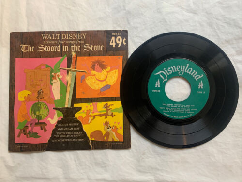 1963 Disney 45 Record The Sword In The Stone