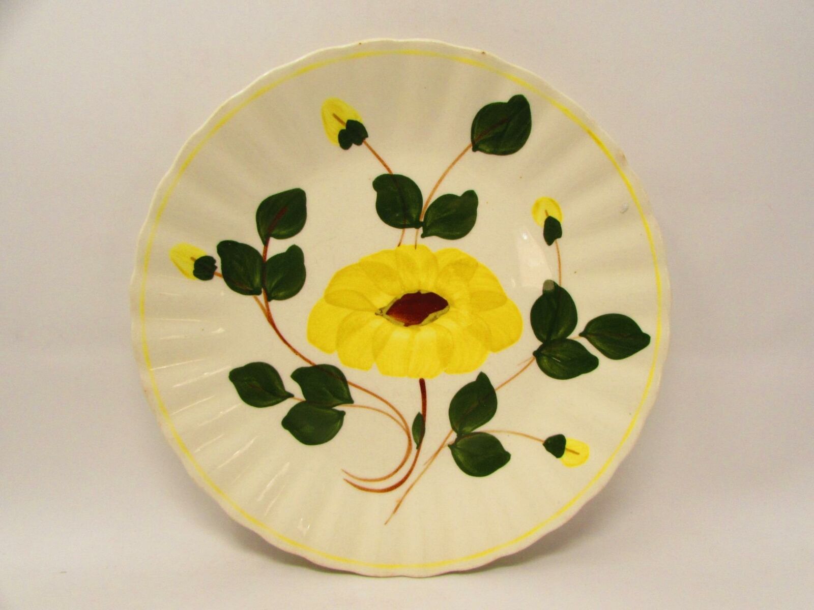 Yellow Nocturne By Blue Ridge Southern Pottery Luncheon Plate Yellow Flowers