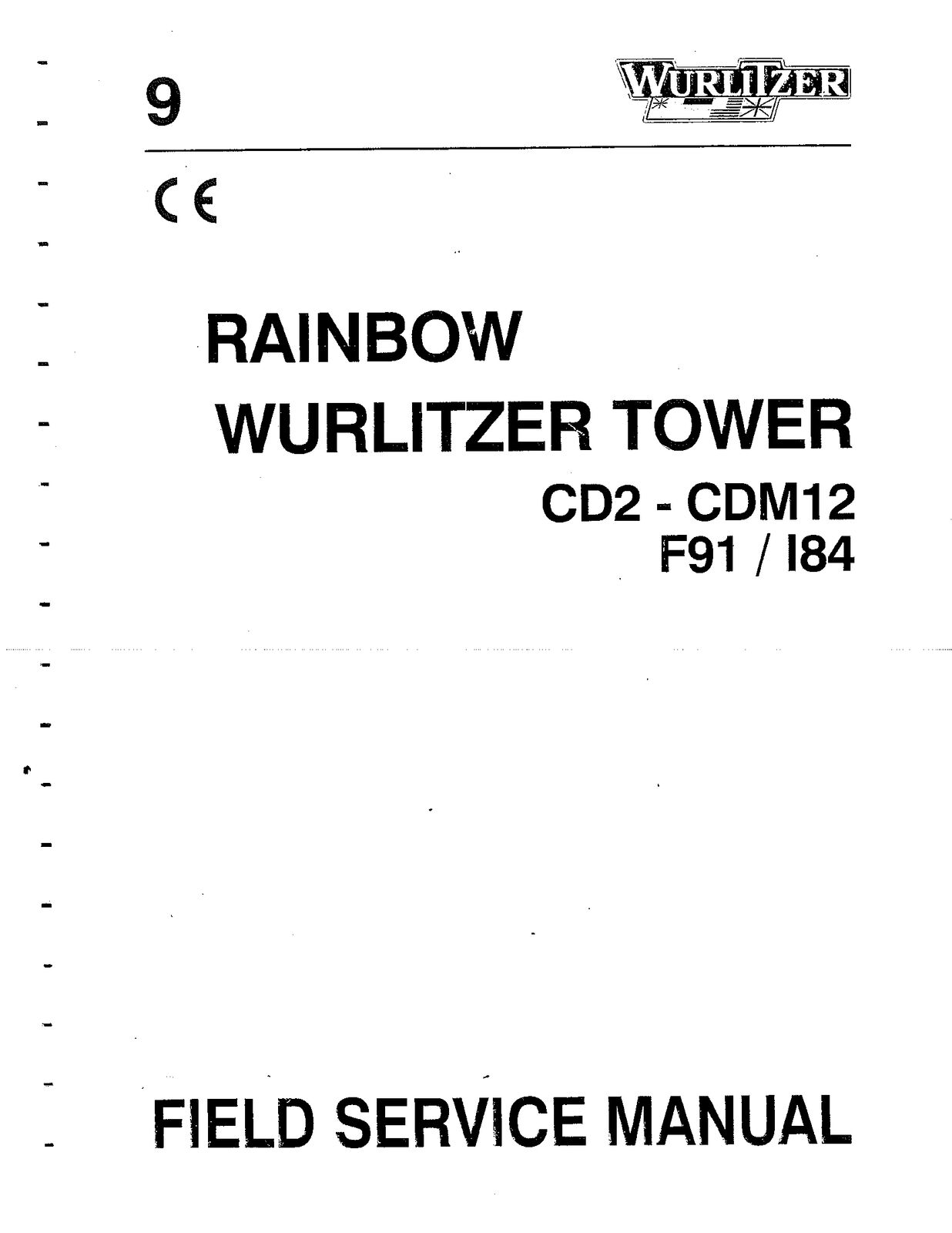 German Wurlitzer Rainbow Cd Jukebox Manual On Cd