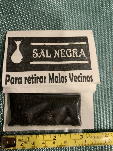 Sal Negra-black Salt-14g (1/2 Oz) Para Retirar Malos Vecinos-for Bad Neighbors