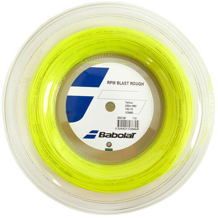 Babolat Rpm Blast Rough 1.30mm 660ft 200m 16gauge Tennis String Poly Yellow