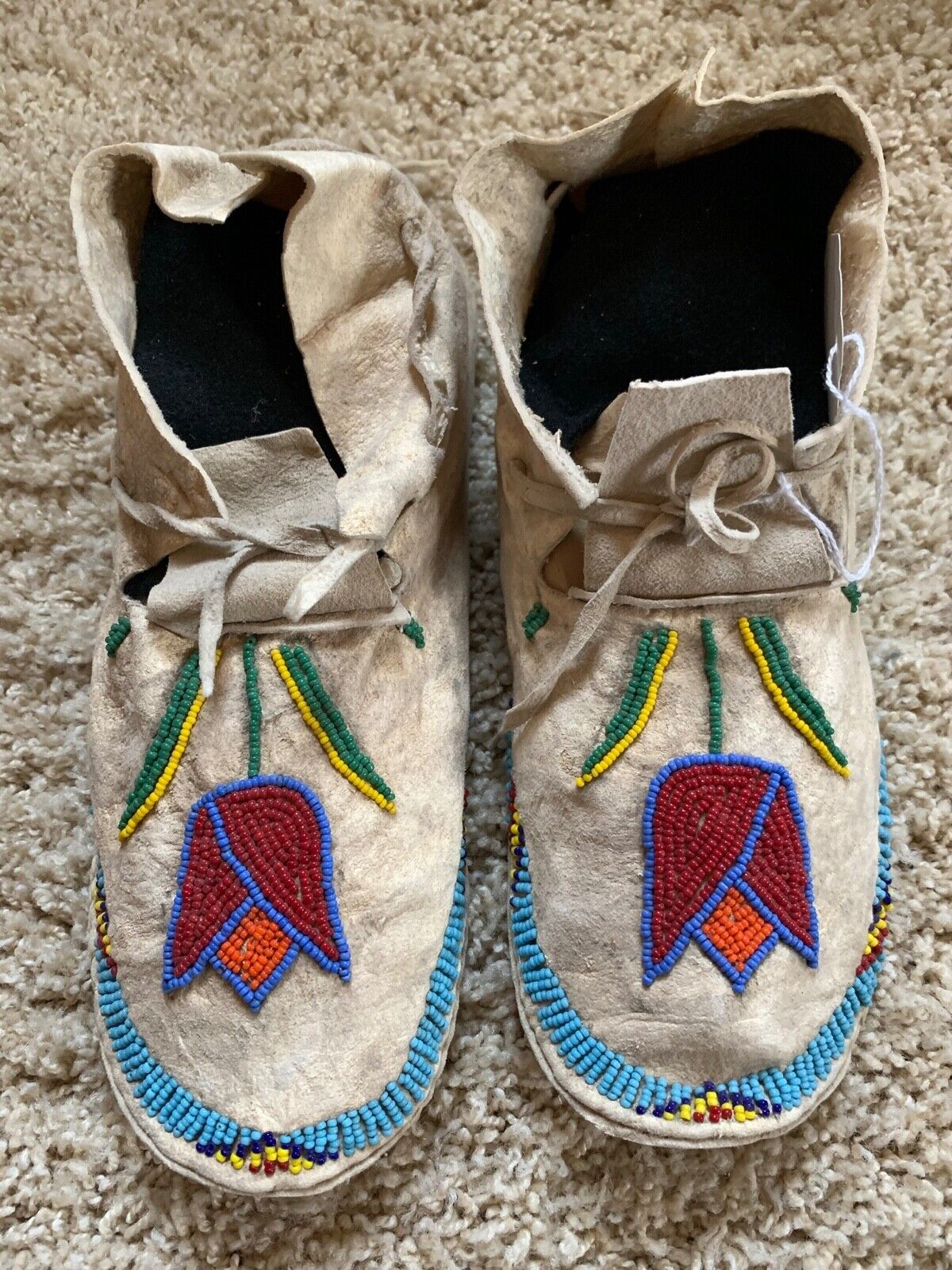 Old Blackfeet Indian Moccasins C. 1940’s