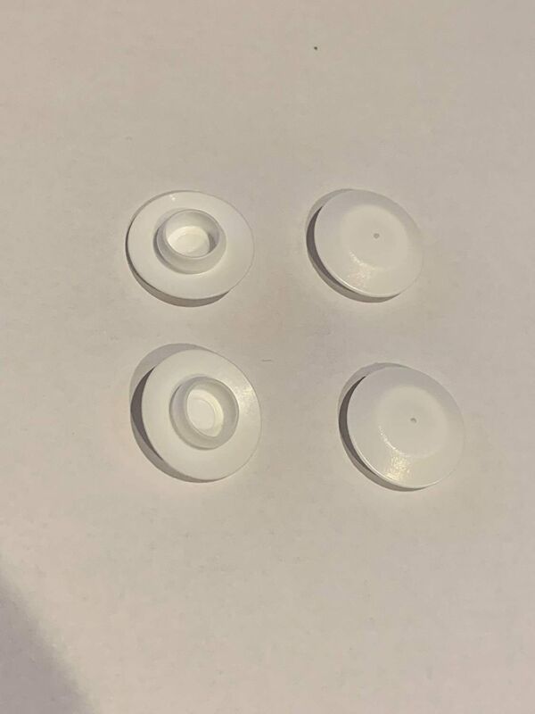 Amz Clips And Fasteners 50 3/8" White Plastic Flush Type Hole Plugs 3/4" Head