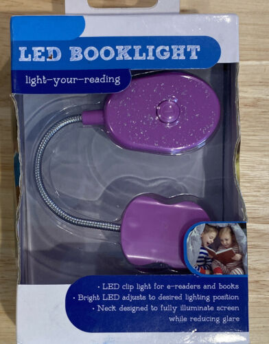 Book Light Clip On;  Led; Purple Nib