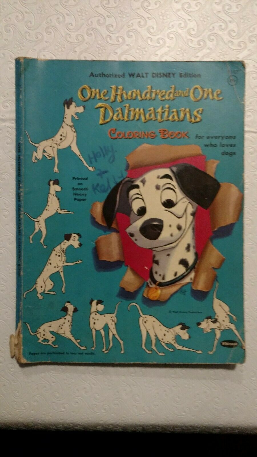 Vintage 1960s Walt Disney's 101 Dalmatians Coloring Book