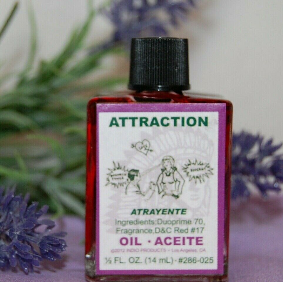 Attraction Magickal Oil (1) 4drms Passion, Desire, Love, Luck Santeria, Hoodoo,