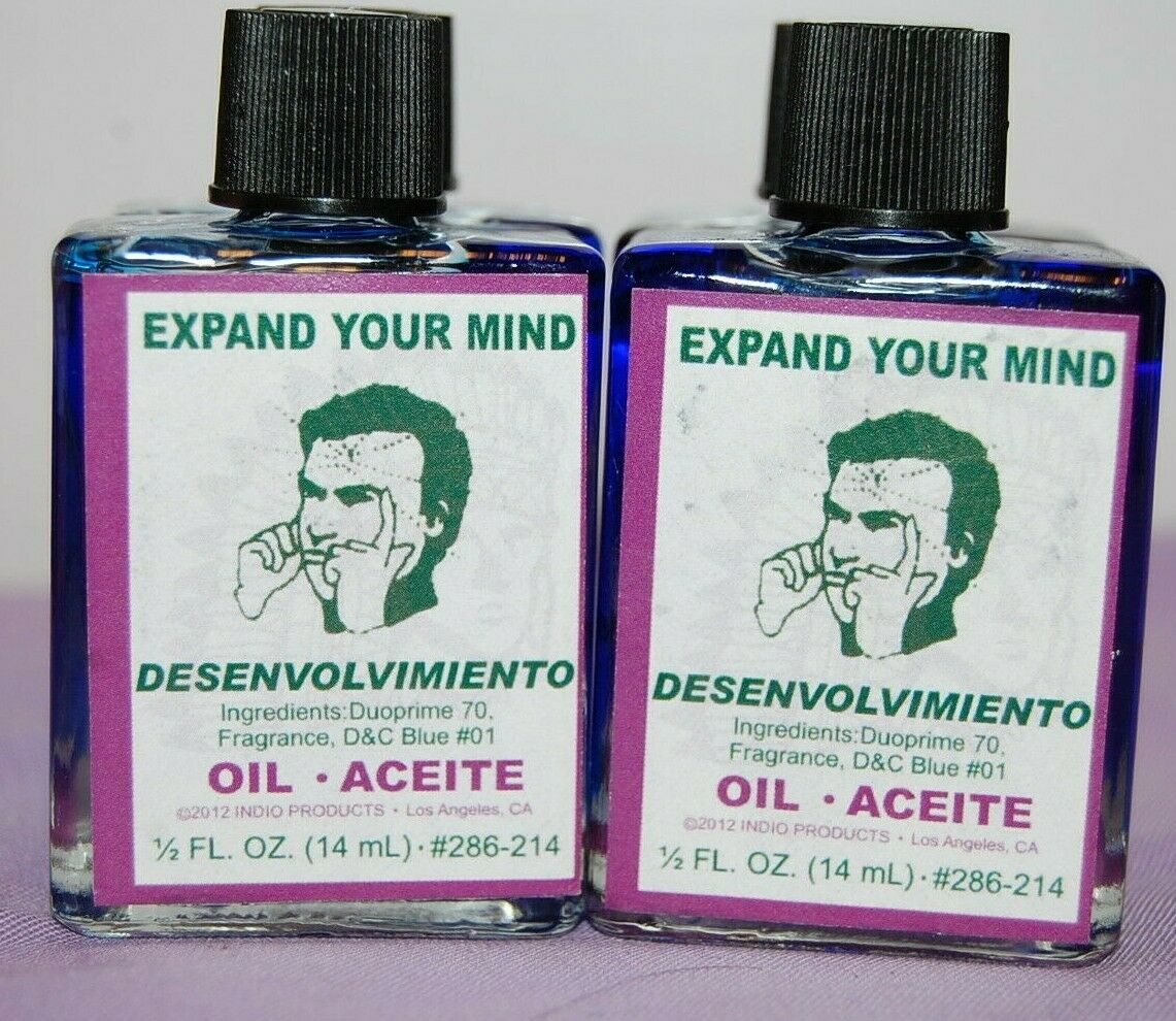 Expand Your Mind Magickal Oil (1) 4drms , Helps Focus,detail Santeria, Hoodoo,