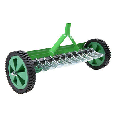 Kritne Lawn Roller Outdoor Garden Lawn Aerator With Long Handle Spike Type Heavy