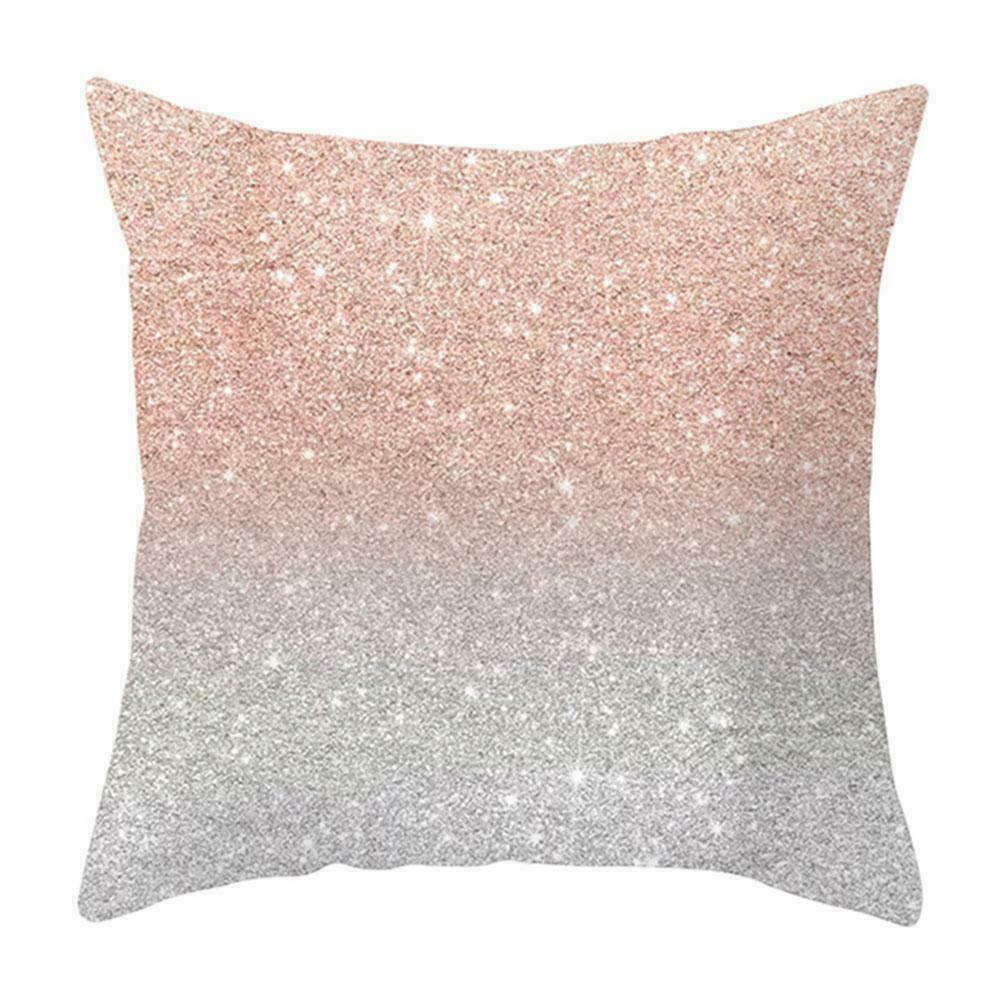 45*45cm Single-sided Peach Skin Pink Gold Pillowcase Decoration Sofa P5n2