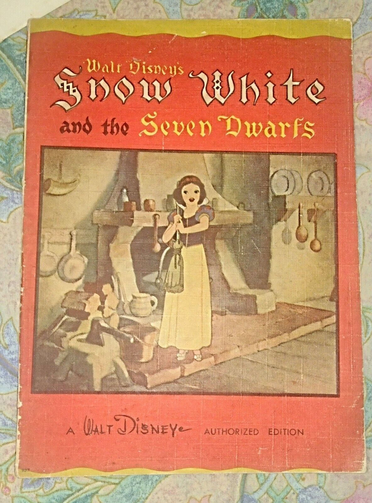 Rare 1938 Walt Disney Authorized Edition  Snow White And The Seven Dwarfs  Book