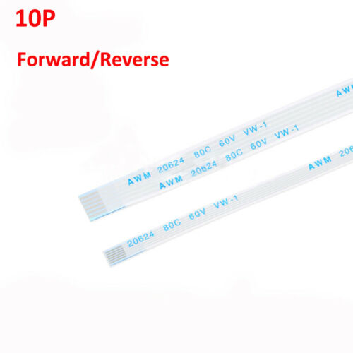 10 Pin Ffc/fpc Flexible Flat Ribbon Cable Forward/reverse Pitch 0.5mm/1.0mm