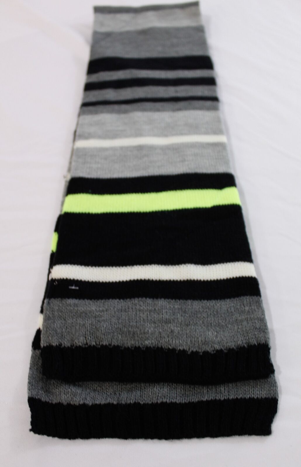 The Children's Place Boy's Striped Scarf Cd4 Black One Size Nwt